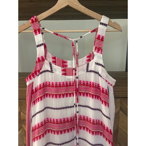 Ro's Garden Boho Flounced Cotton Maxi Dress Small - Picture 6 of 7